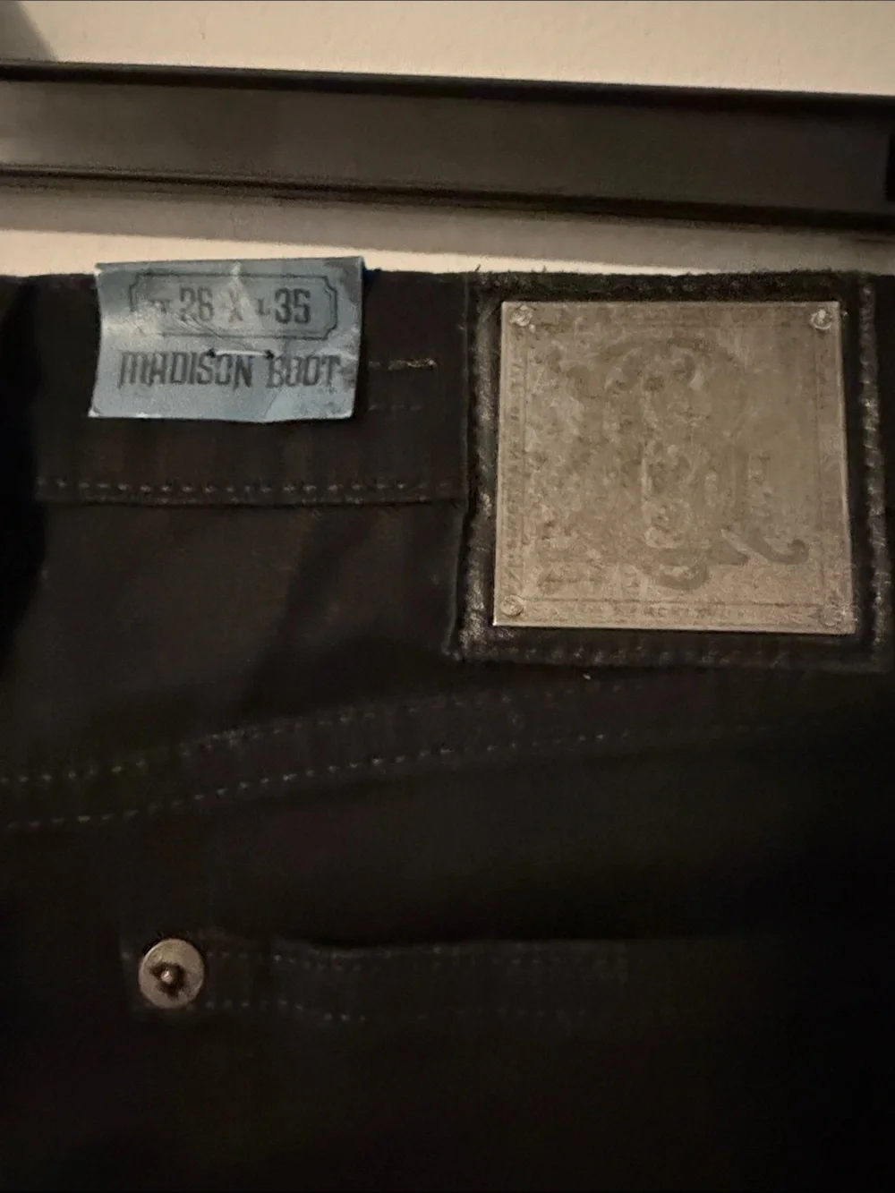 Madison Black Bootcut Jeans for Men
